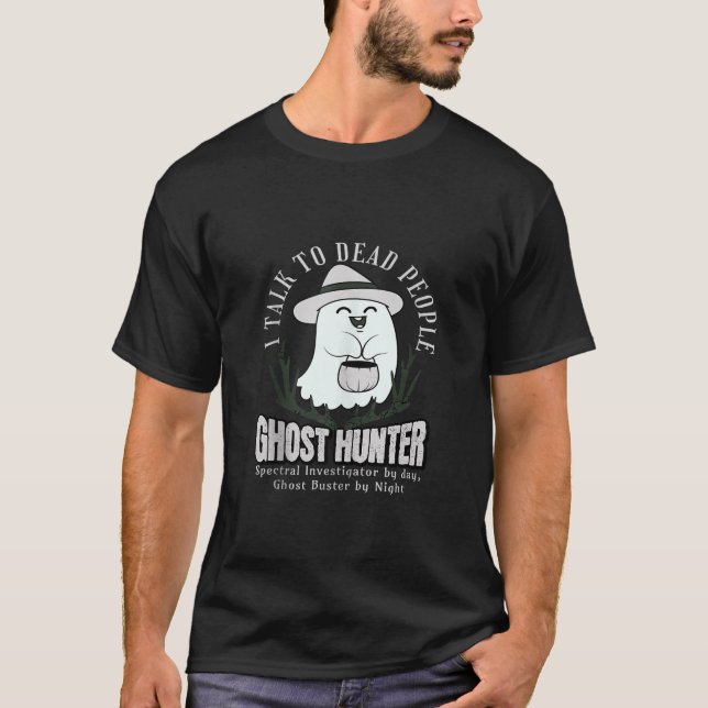 Tank för Paranormal Investigation med Ghost Hunter T Shirt (Framsida)