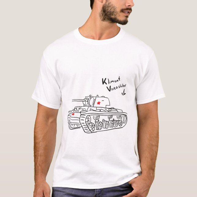 Tank för skurkroll KV-1 T-shirt (Framsida)