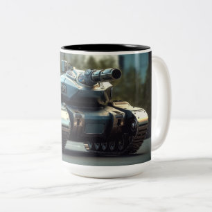 Tank från en alternativ verklighet Två-Tonad mugg