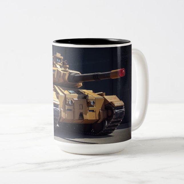 Tank från en alternativ verklighet Två-Tonad mugg (Framsida höger)