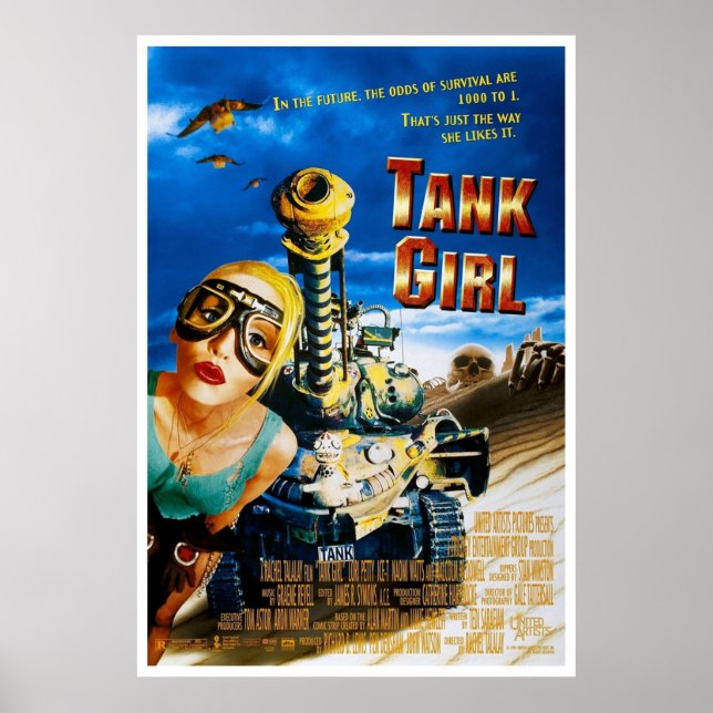 Tank Girl 1995 Poster (Framsidan)