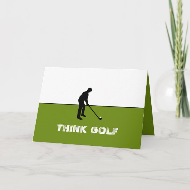 Tänk golf, proffsgolf kort (Framsida)