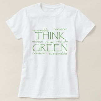 Tänk Green Buzz Ord T-Shirt