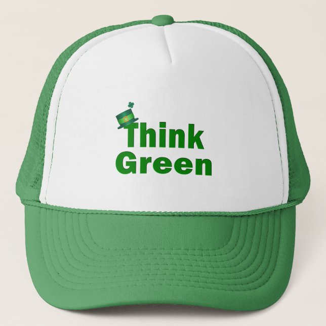 Tänk Green Hatt Truckerkeps (Framsida)