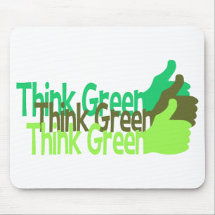 Tänk Green mousad, anpassade Musmatta