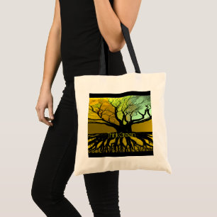 Tänk Green Träd Roots Tote Bag - Tygkasse
