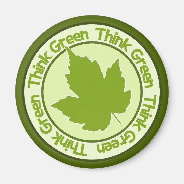 Tänk grön magnet (Framsidan)