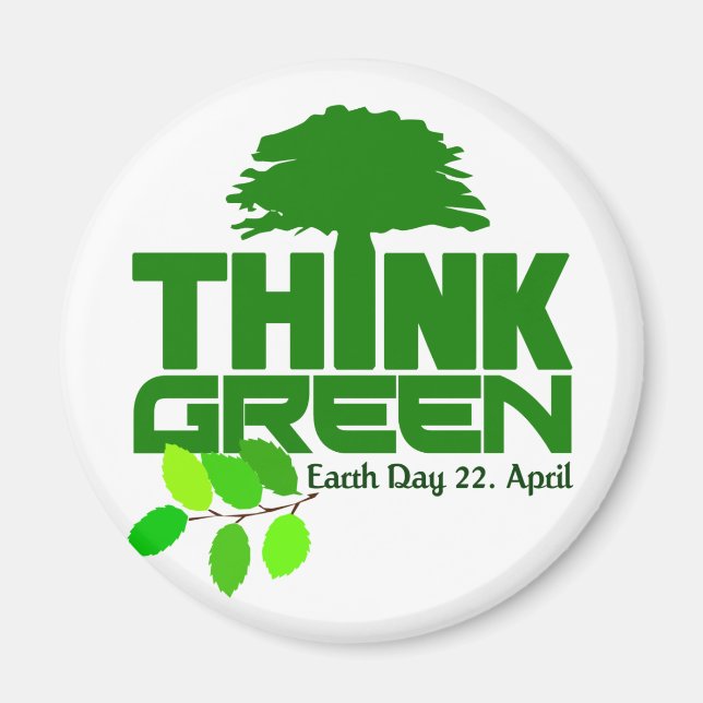 Tänk grön magnet (Framsidan)