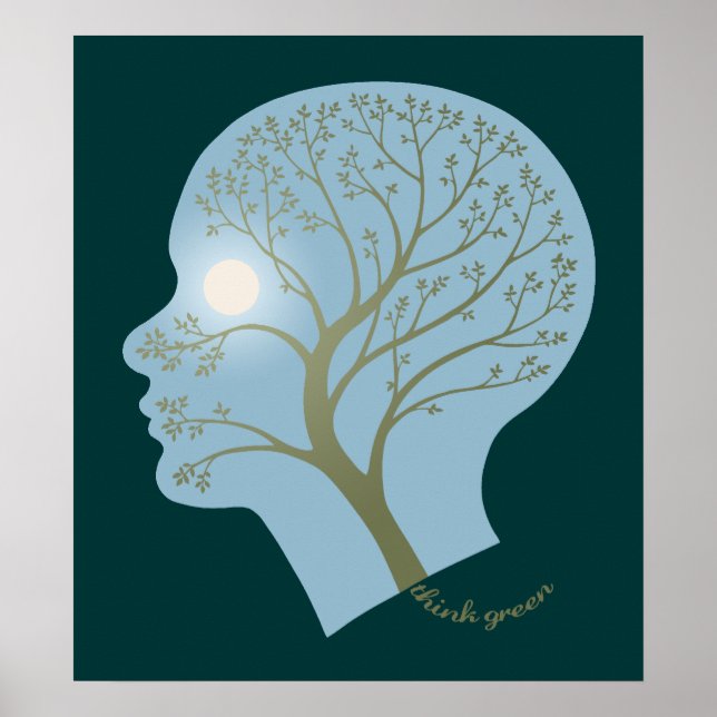 Tänk grönt III Poster (Framsidan)