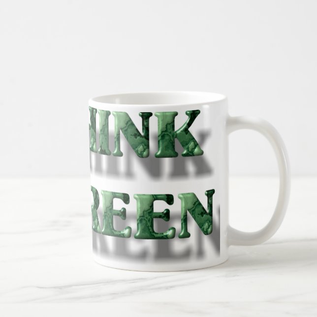 Tänk grönt kaffemugg (Höger)