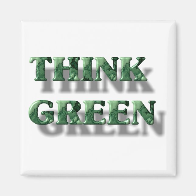 Tänk grönt magnet (Framsidan)