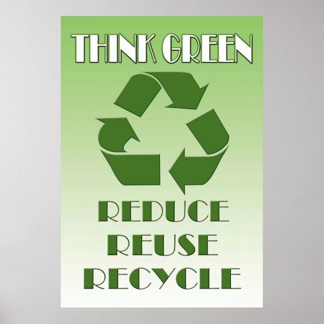 Tänk grönt poster (Framsidan)