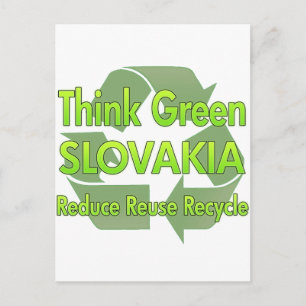 Tänk grönt Slovakien Vykort