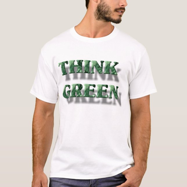 Tänk grönt t-shirt (Framsida)