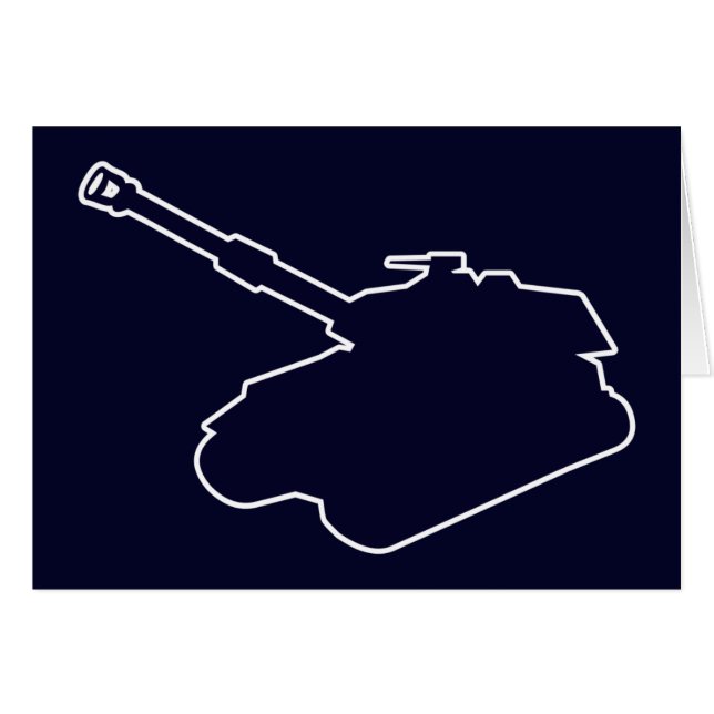 Tank Hälsningskort (Framsidan Horizontal)