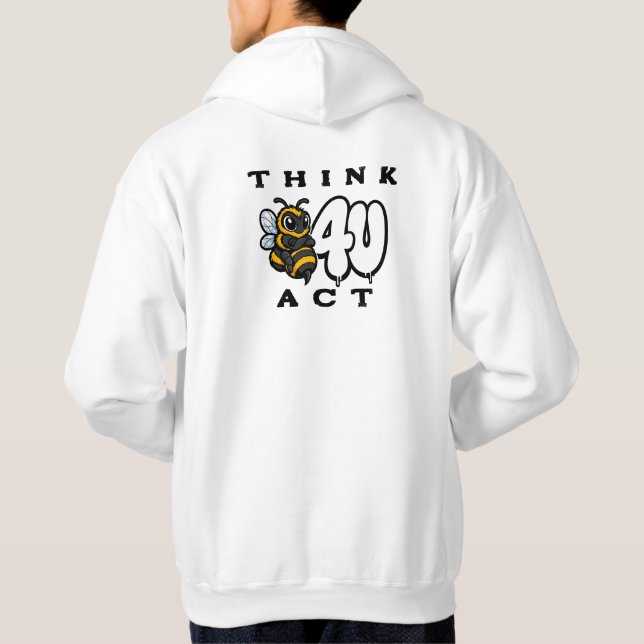 Tänk Innan Du Handlar Hoodie (Baksida)