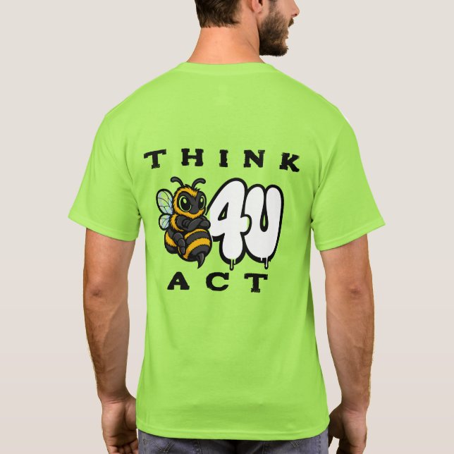 Tänk Innan Du Handlar T Shirt (Baksida)