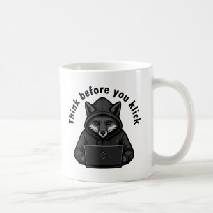 Tänk innan du klickar - Cybersäkerhet Kaffemugg