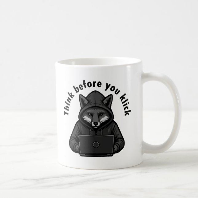 Tänk innan du klickar - Cybersäkerhet Kaffemugg (Höger)