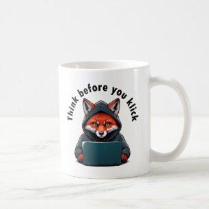 Tänk innan du klickar - Cybersäkerhet Kaffemugg