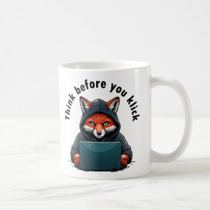 Tänk innan du klickar - Cybersäkerhet Kaffemugg