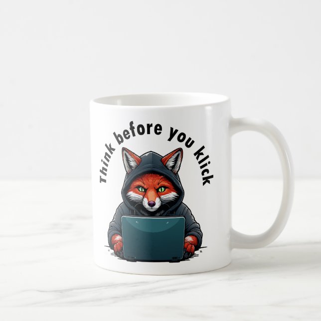 Tänk innan du klickar - Cybersäkerhet Kaffemugg (Höger)