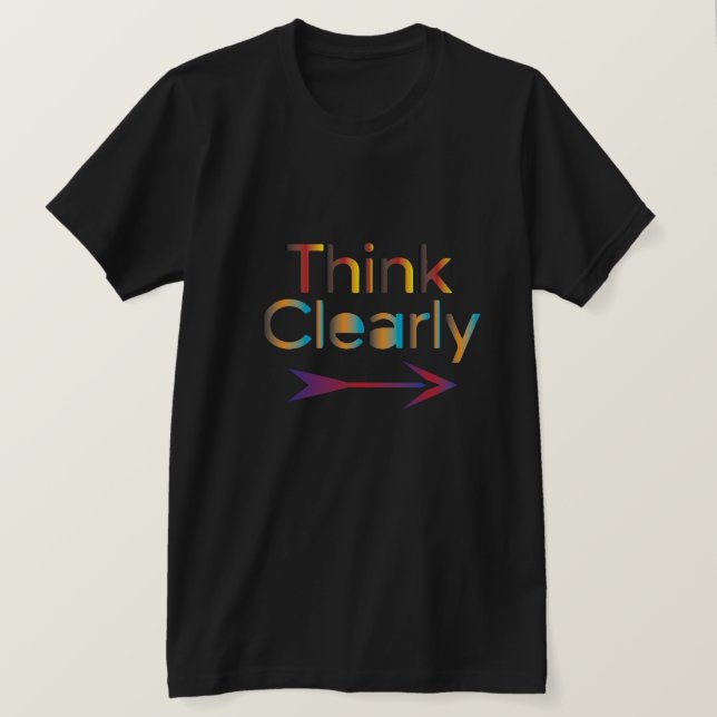Tänk klart t shirt (Design framsida)