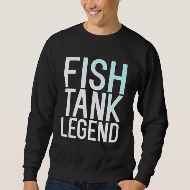 Tank Legend Aquarium Fishkeeper Akvarist Lång Ärmad Tröja (Framsida)