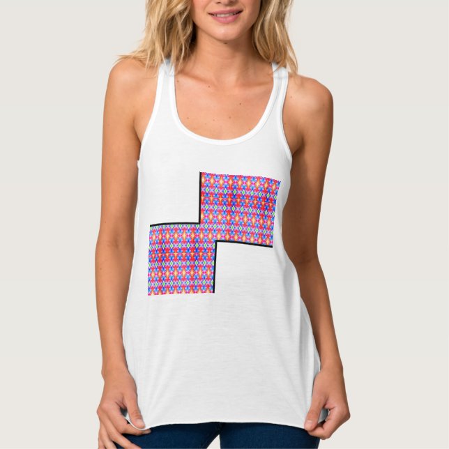 Tank med design linne med racerback  (Framsida)