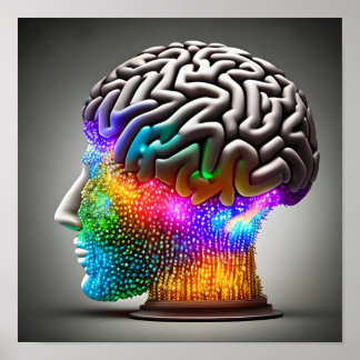 Tänk med ljus poster