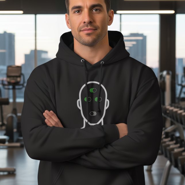 Tänk Mer Spegla Mindre Hoodie (Skapare uppladdad)