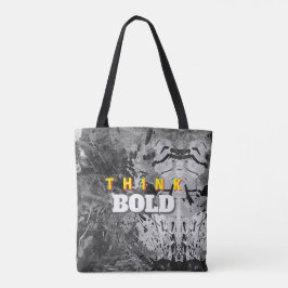 TÄNK MODIGT Abstrakt totebag Tygkasse