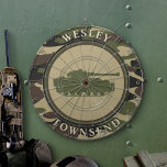 Tank och Camo Darttavla<br><div class="desc">Tanken och Camo Dart Board är ett underbart sätt att visa ert stöd och ha roligt att göra det på. Anpassa för att matcha stil med knappen Redigera design.</div>
