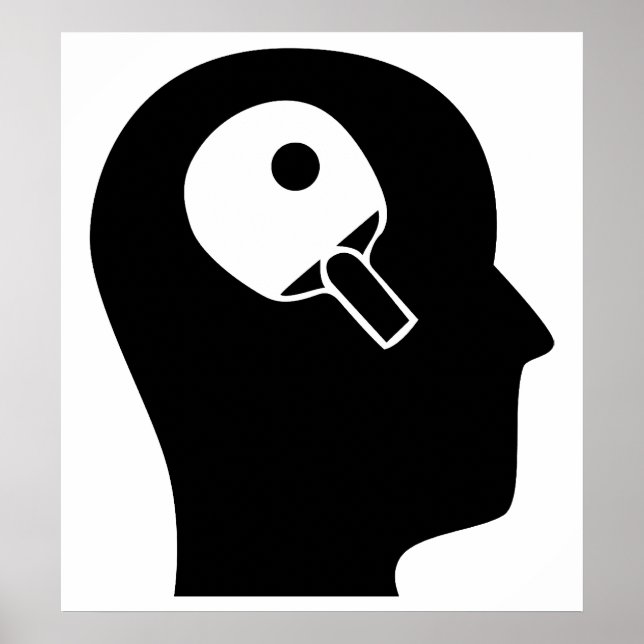 Tänk om Bord Tennis Poster (Framsidan)