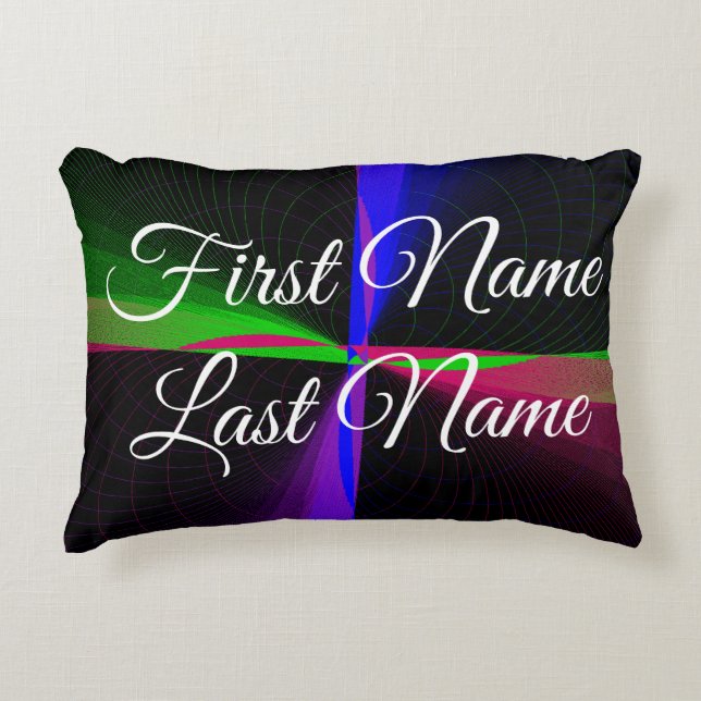 Tänk om fyravägs geometrisk dekorfyllning prydnadskudde (Framsidan)