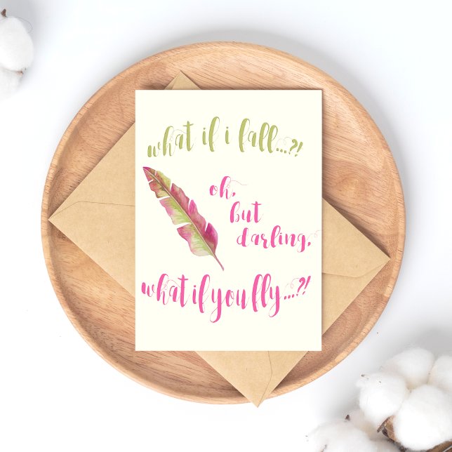 Tänk om jag faller? - Idéellt vykort (Skapare uppladdad)