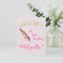 Tänk om jag faller? - inspirationsoffert vykort