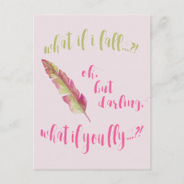 Tänk om jag faller? - inspirationsoffert vykort