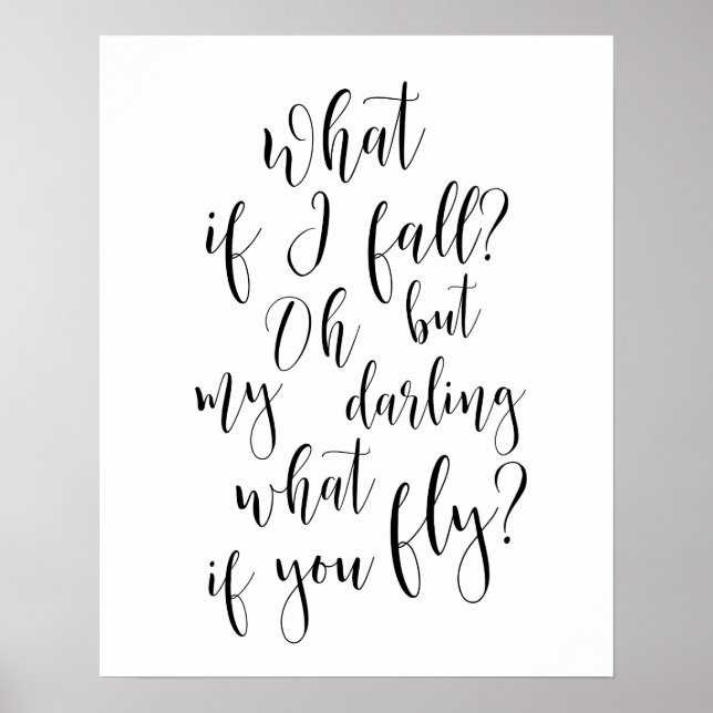 Tänk om jag faller? Men min älskling, vad gör du o Poster (Framsidan)