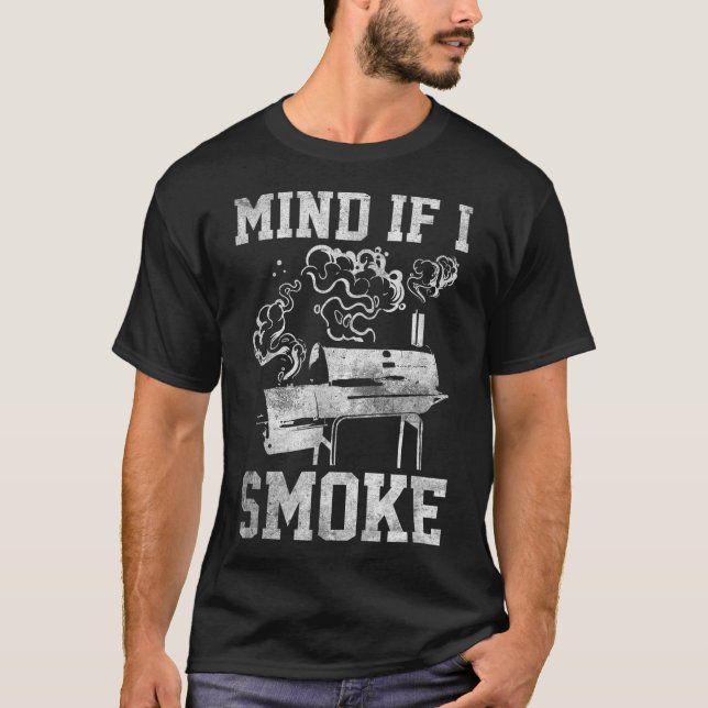 Tänk om jag röker fräckt när jag grillar Älskare B T Shirt (Framsida)