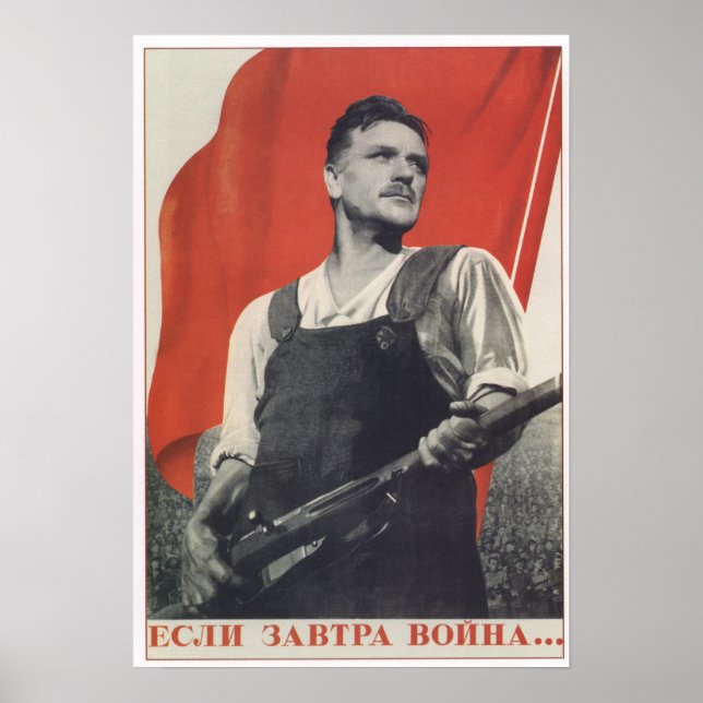 Tänk om krig börjar i morgon? poster (Framsidan)