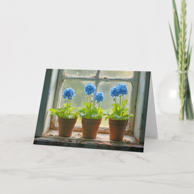 Tänk på att du glömmer - inte blommor kort (Framsida)