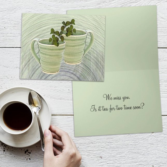 Tänk på att du har Grönt Kopp Mint Photo Template Kort (Skapare uppladdad)