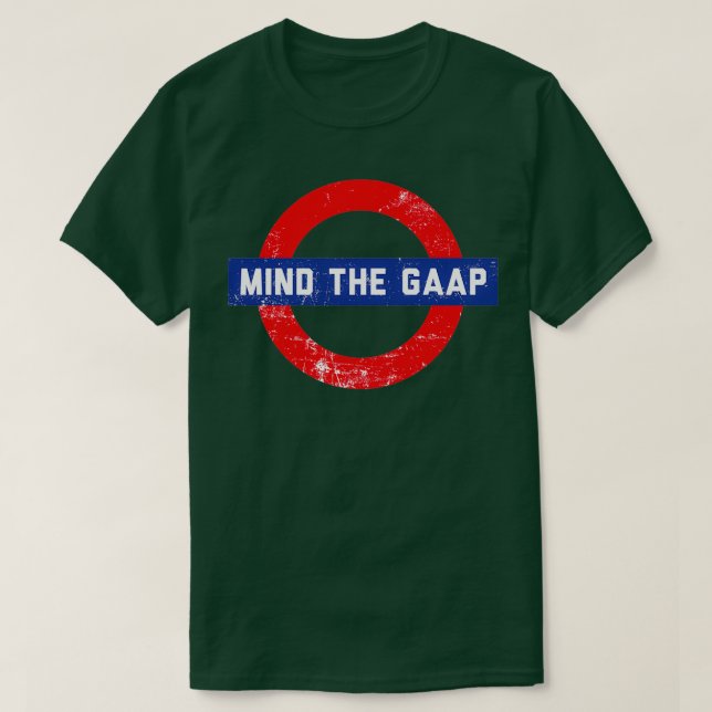 Tänk på den lustiga revisorn. t shirt (Design framsida)