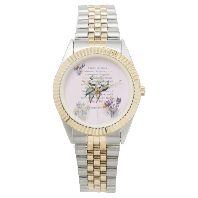 Tänk på dessa saker Skrift Armbandsur (Framsida)