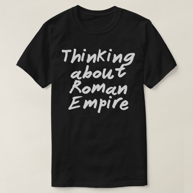 Tänk på det romerska imperiet t shirt (Design framsida)