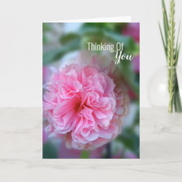 Tänk på dig Hollyhock Photo Kort