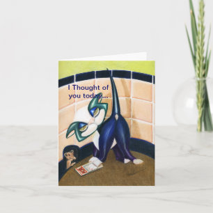 Tänk på dig i dag, anteckningskort, av Alma Lee Kort