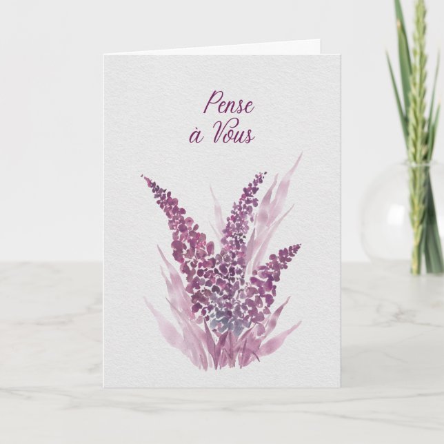 Tänk på Dig – Lavendel Sympati & Tänk på Dig Kort (Framsida)