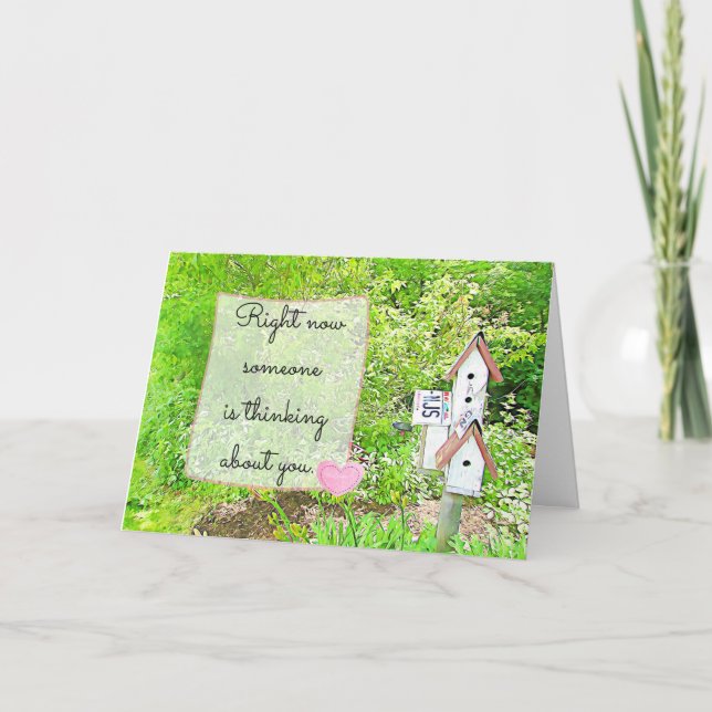 Tänk på dig, miss You Card Kort (Framsida)